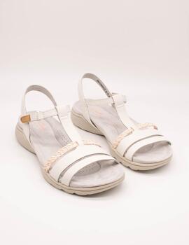 Sandalia Clarks 26171126 Amanda Tealite White Leath