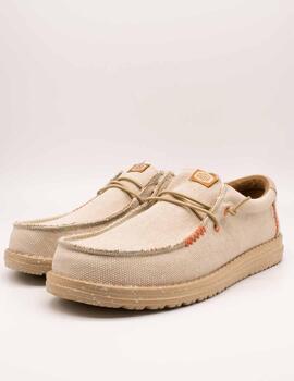 Deportivo Hey Dude Wally Coastline Jute Silver de Hombre