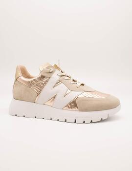 Deportivo Wonders A-2464 Combi Beige de Mujer