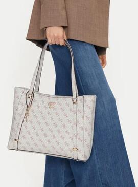 Bolso Guess HWEQG9 51023 Ecco Erica Cream