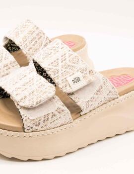 Sandalia Hey Dude HD43210-2UG Delray Tan de Mujer