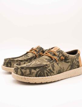 Zapato Hey Dude HD43087-3ZX Wally Olive de Hombre