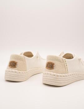 Zapato Hey Dude HD43681-100 Wendy White de Mujer
