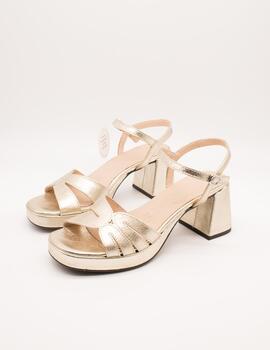 Sandalia Wonders G-6810 Soft Dorada de Mujer