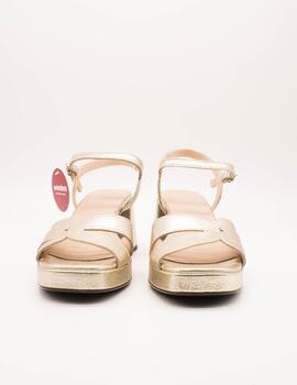Sandalia Wonders G-6810 Soft Dorada de Mujer