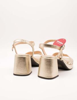 Sandalia Wonders G-6810 Soft Dorada de Mujer