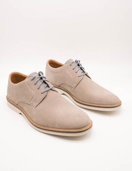 Zapato Clarks 26176084 Atticus LTLace Grey Nubuck de Hombre