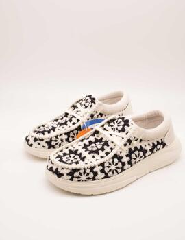 Zapato Hey Dude HD43728-0C4 Wendy Black de Mujer