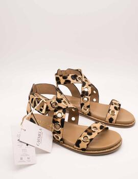 Sandalia Carmela 162389-03 Animal Print de Mujer