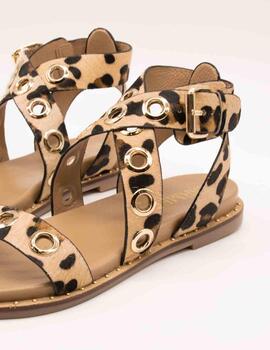 Sandalia Carmela 162389-03 Animal Print de Mujer
