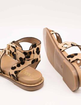 Sandalia Carmela 162389-03 Animal Print de Mujer