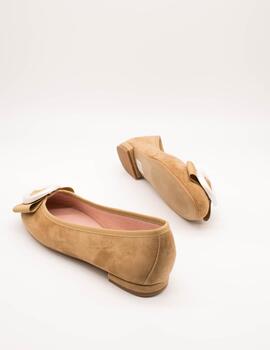 Bailarina Euforia Encina Ante Taupe de Mujer