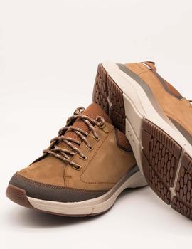 Zapato Clarks Wave2.0 Vibe Tan nubuck de hombre.