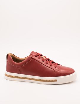 Zapato Clarks Un Maui Lace Red leather de mujer.