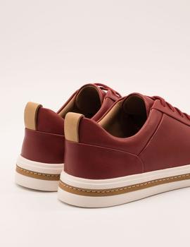 Zapato Clarks Un Maui Lace Red leather de mujer.