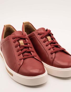 Zapato Clarks Un Maui Lace Red leather de mujer.