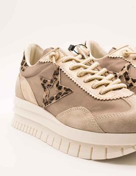 Deportivo Cetti C-1259 Ante Metal Champagne de Mujer