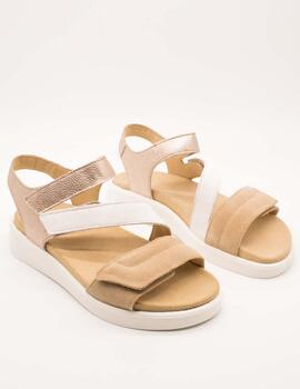 Sandalia Ara 12-21407-11 Sand Weiss Platin de Mujer