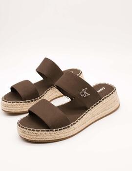 Sandalia Calvin Klein YW01704-GUH Rocky Brown de Mujer