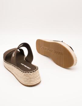 Sandalia Calvin Klein YW01704-GUH Rocky Brown de Mujer