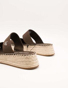 Sandalia Calvin Klein YW01704-GUH Rocky Brown de Mujer