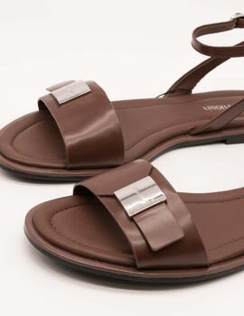 Sandalia Calvin Klein HW02367-GTW Chocolate de Mujer