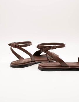 Sandalia Calvin Klein HW02367-GTW Chocolate de Mujer