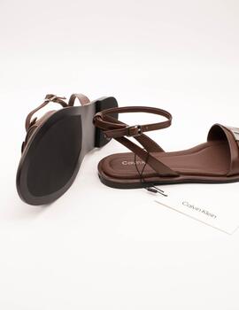 Sandalia Calvin Klein HW02367-GTW Chocolate de Mujer