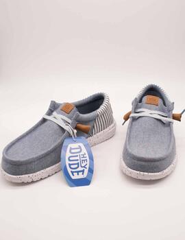 Zapato Hey Dude HD43126-4XA Wally Denim de Hombre