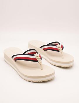 Chancla Tommy Hilfiger FW08517-ACJ Muslin de Mujer