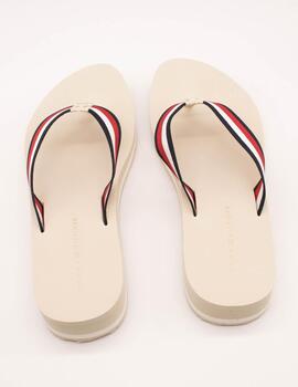 Chancla Tommy Hilfiger FW08517-ACJ Muslin de Mujer