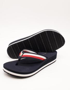 Chancla Tommy Hilfiger FW08517-DW6 Space Blue de Mujer