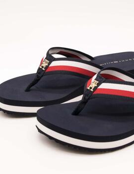 Chancla Tommy Hilfiger FW08517-DW6 Space Blue de Mujer