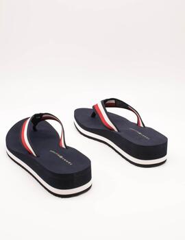 Chancla Tommy Hilfiger FW08517-DW6 Space Blue de Mujer