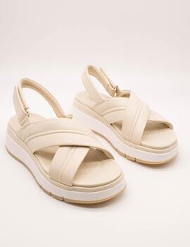 Sandalia Clarks 26181470 Tuscan Cross Cream de Mujer