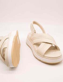 Sandalia Clarks 26181470 Tuscan Cross Cream de Mujer