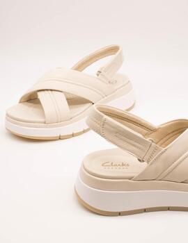 Sandalia Clarks 26181470 Tuscan Cross Cream de Mujer