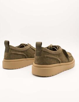 Zapato Clarks 26180869 Polden Moc Olive Suede de Hombre