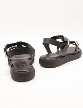 Sandalia Wonders AB-1012 Combi Negro de Mujer
