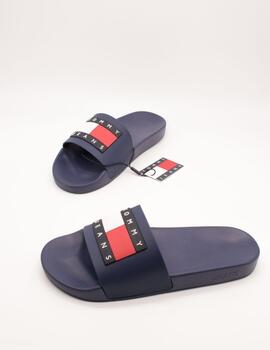 Chancla Tommy Hilfiger EN02115-C67 Velvet Blue de Mujer