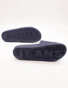 Chancla Tommy Hilfiger EN02115-C67 Velvet Blue de Mujer