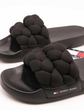 Chancla Tommy Hilfiger EN02764-BDS Black de Mujer