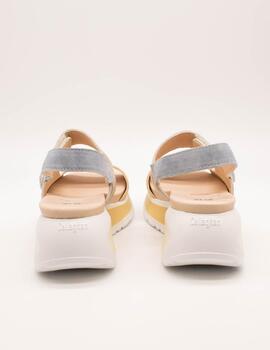 Sandalia Callaghan 35200 Pesca Crema de Mujer