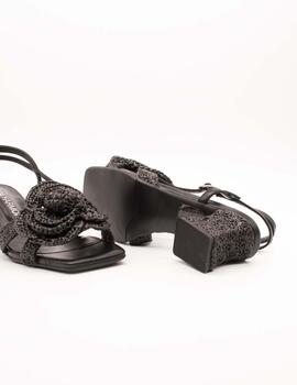 Sandalia Noa Harmon 010017-006 Abril Negro de Mujer