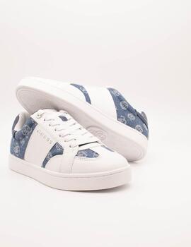 Deportivo Guess FLJRO4 DEN12 Jrone4 White Blue de Mujer