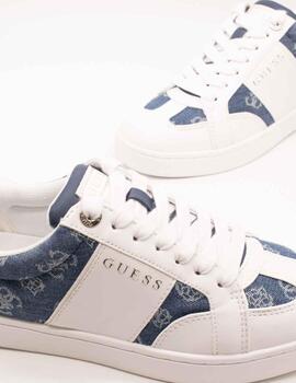 Deportivo Guess FLJRO4 DEN12 Jrone4 White Blue de Mujer