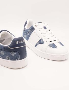 Deportivo Guess FLJRO4 DEN12 Jrone4 White Blue de Mujer