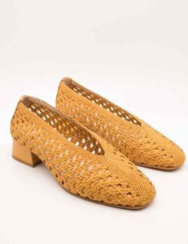 Zapato Nival S987803 Salon Mostaza de Mujer