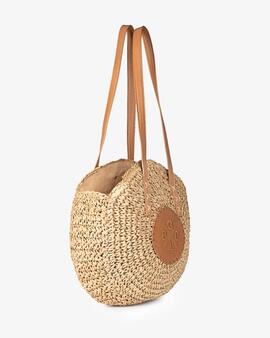 Bolso Popa Luciana Rafia Camel