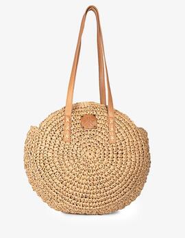 Bolso Popa Luciana Rafia Camel